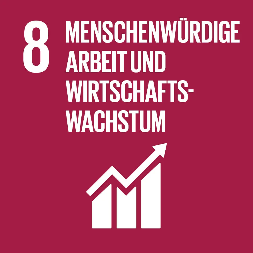SDG8 Menschenwürdige Arbeit und Wirtschaftswachstum