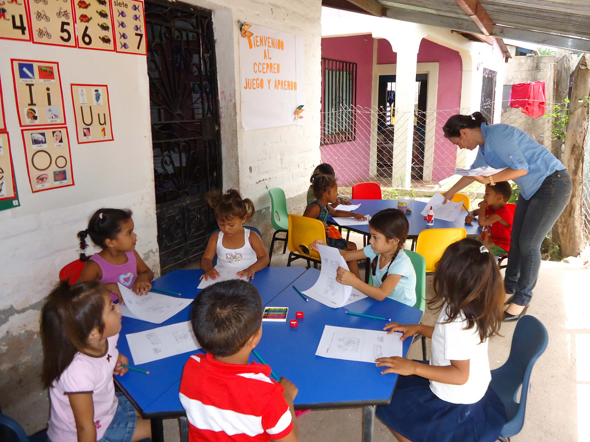 Blick in einen Kindergarten in Honduras