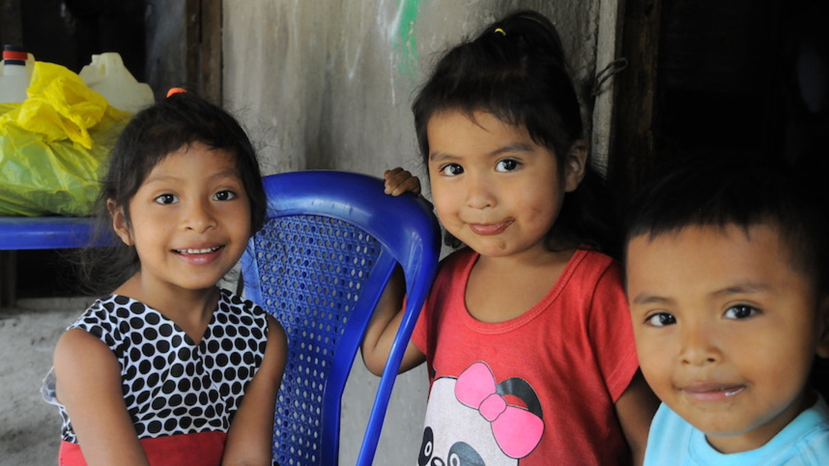 Kinder im Projektgebiet in Nicaragua