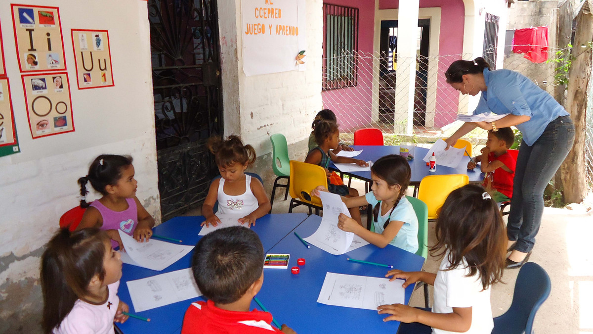 Blick in einen Kindergarten in Honduras